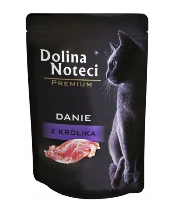 Mokra karma dla kota Dolina Noteci PREMIUM z królika 10x85g