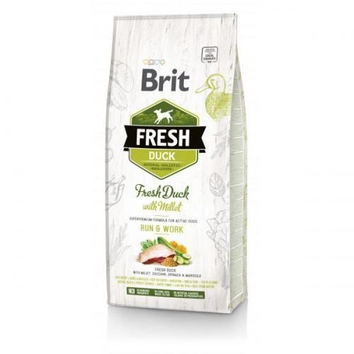 Brit Fresh Duck/Millet Active Run & Work, 12 кг.