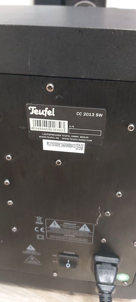 Subwofer aktywny teufel CC 2013 SW brak pilota