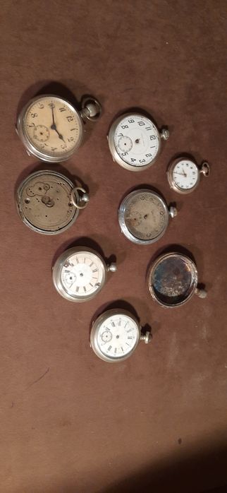 Zestaw zegarków kieszonkowych