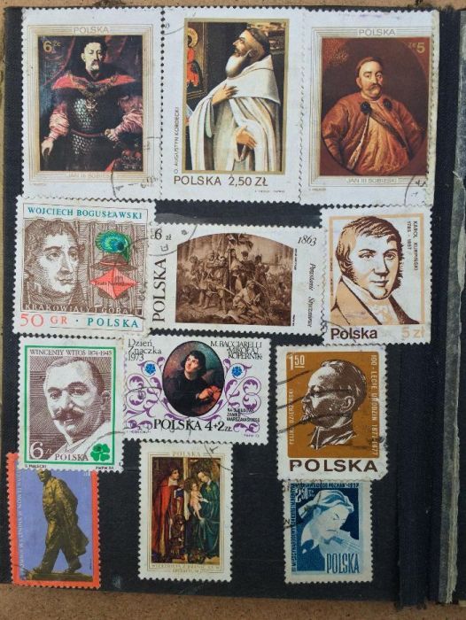 znaczki pocztowe, mała kolekcja