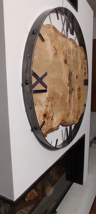 Duży zegar loftowy