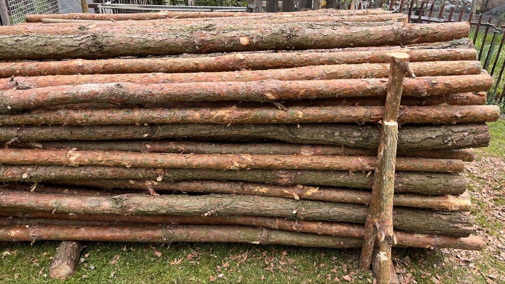 Stemple budowlane - 3m, swieże, nowe