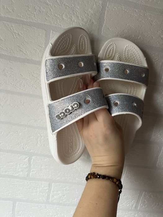 Brokatowe crocs 37 rozmiar cudo