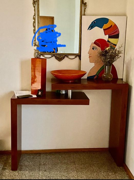 Mobilia sala em madeira cerejeira ( ainda falta mesa central)