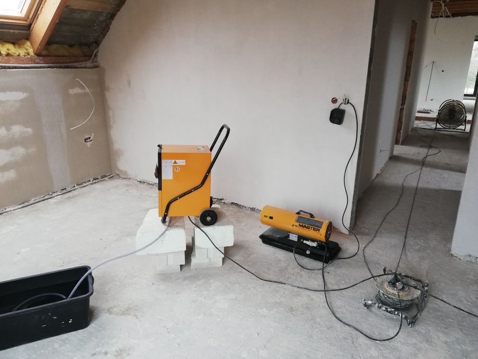 Osuszanie/Wynajem sprzętu,nagrzewnice,osuszacze, wentylatory, przewody