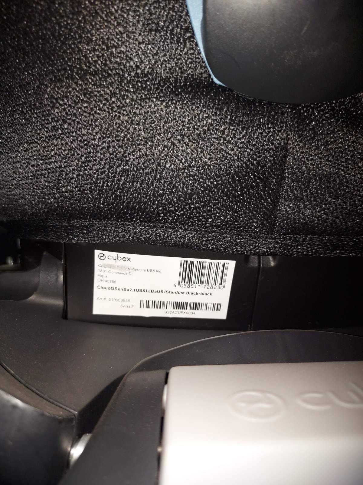 Автокресло Cybex Cloud Q Deep black + база Isofix Q