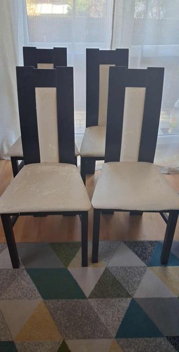 4 krzesła używane cena za jedno 75 zł