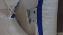 Polo 4f białe unisex
