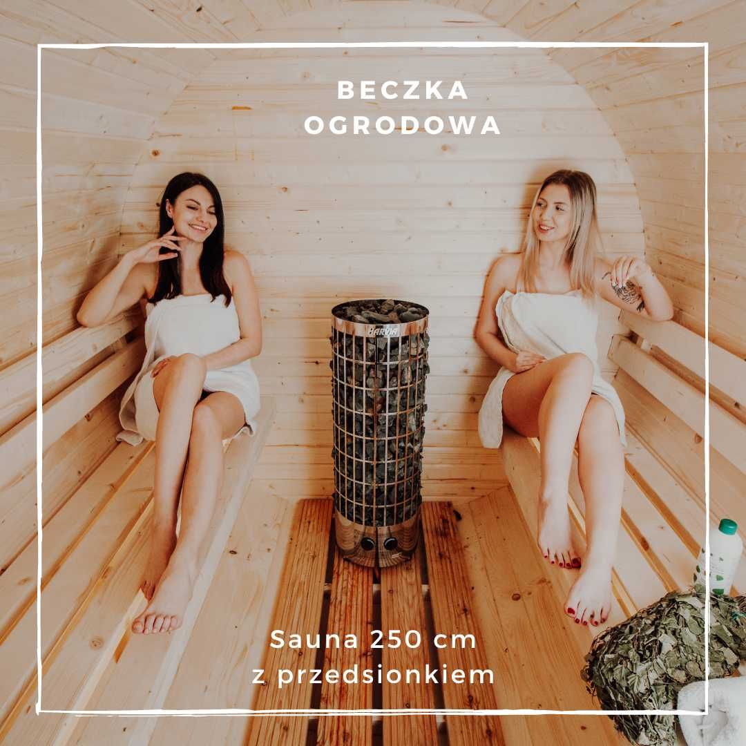 Sauna ogrodowa beczka sauny balia balie producent bania