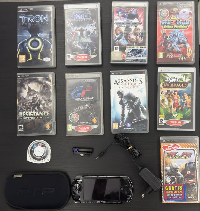 Vendo PSP 3004 com jogos e câmera