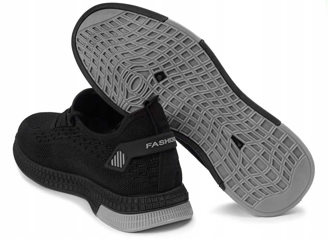 BUTY MĘSKIE Adidas Sportowe Lekkie Czarne *Wyprzedaż -20%*