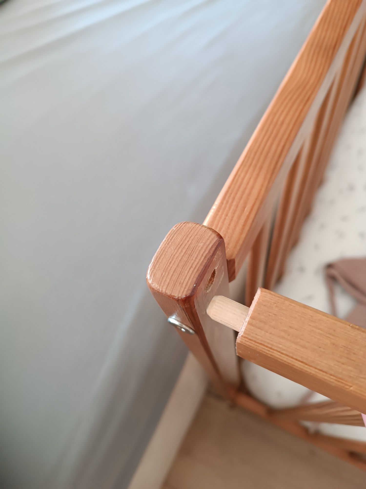 Łóżeczko drewniane woodies plus materac