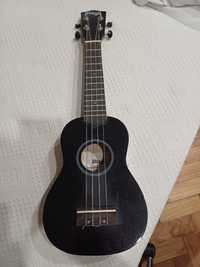 Vendo ukulele preto com bolsa de transporte