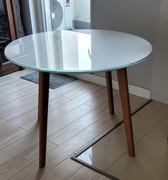 Stół okrągły drewniany śr. 102 cm!