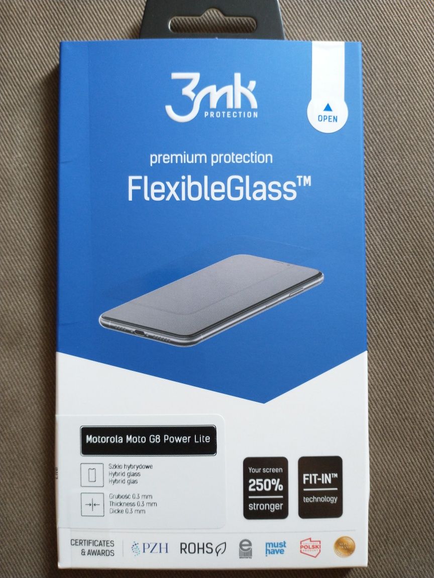Szkło hybrydowe 3mk Flexible glass Moto g8 power lite