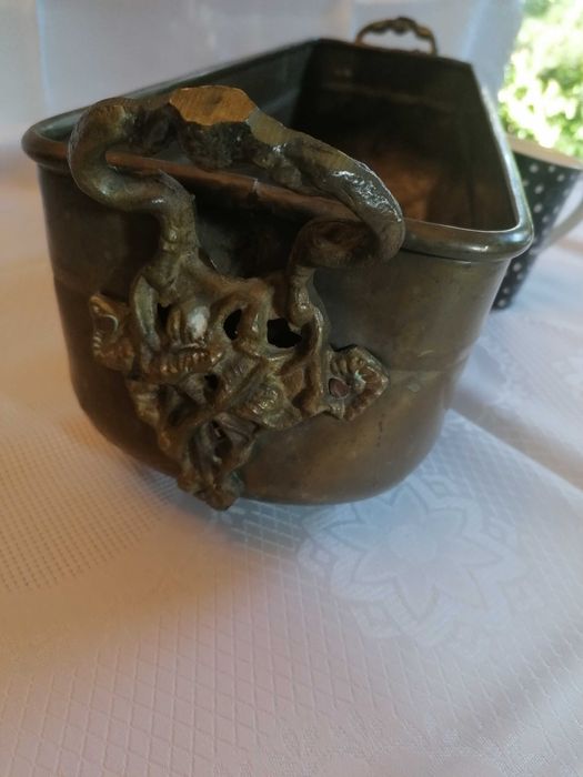 Donica Prostokątna Długa - Mosiądz