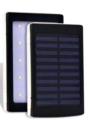 Повербанк UKC Solar 90000mah на солнечной батареи 2USB LED-фонарик