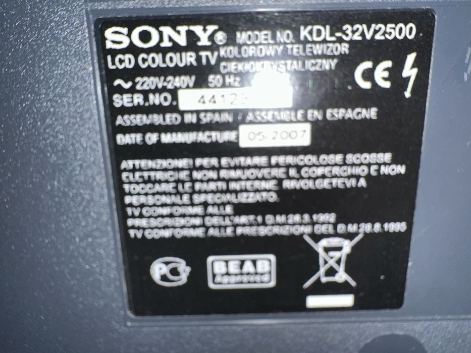 Televisão Sony 32” Bravia