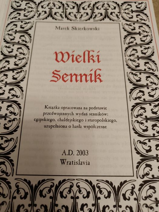 Wielki sennik Marek Skierowski