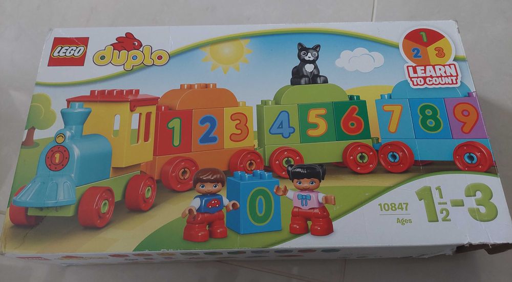 Lego Duplo 10847 pociąg z cyferkami Kompletny zestaw