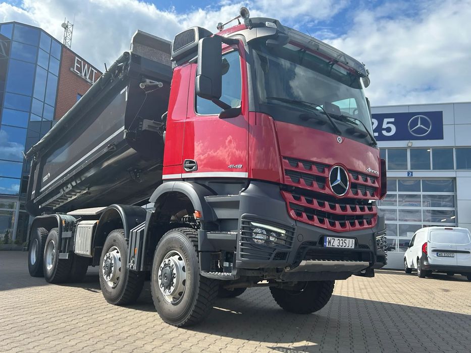 Mercedes-Benz AROCS 4148AK / 8X8 / AUTOMAT / SCHMITZ / GWARANCJA / 2024 /  PERFEKCYJNY stan / GWARANCJA producenta / Pełna historia pojazdu /