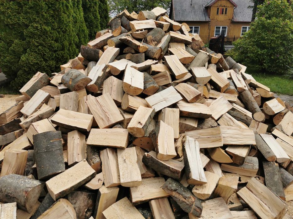 Drewno Opałowe Kominkowe Buk Grab Sezonowany Transport