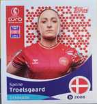 naklejka kolekcjonerska Topps UEFA Women’s Euro Sanne Troelsgaard