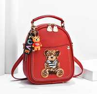 Детский рюкзак сумка трансформер дитячий рюкзачок мишка ведмедик