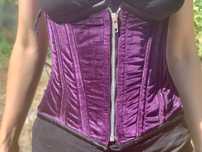 Espartilho Underbust roxo