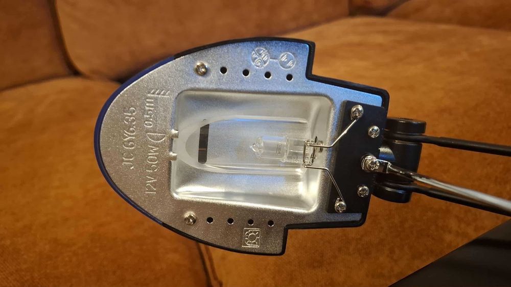 Lampka biurkowa Techno Lux, czarna, żarówka halogenowa
