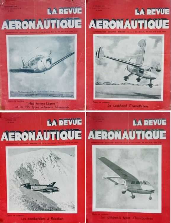 Revista de aviação "La revue aeronautique" 1946-47