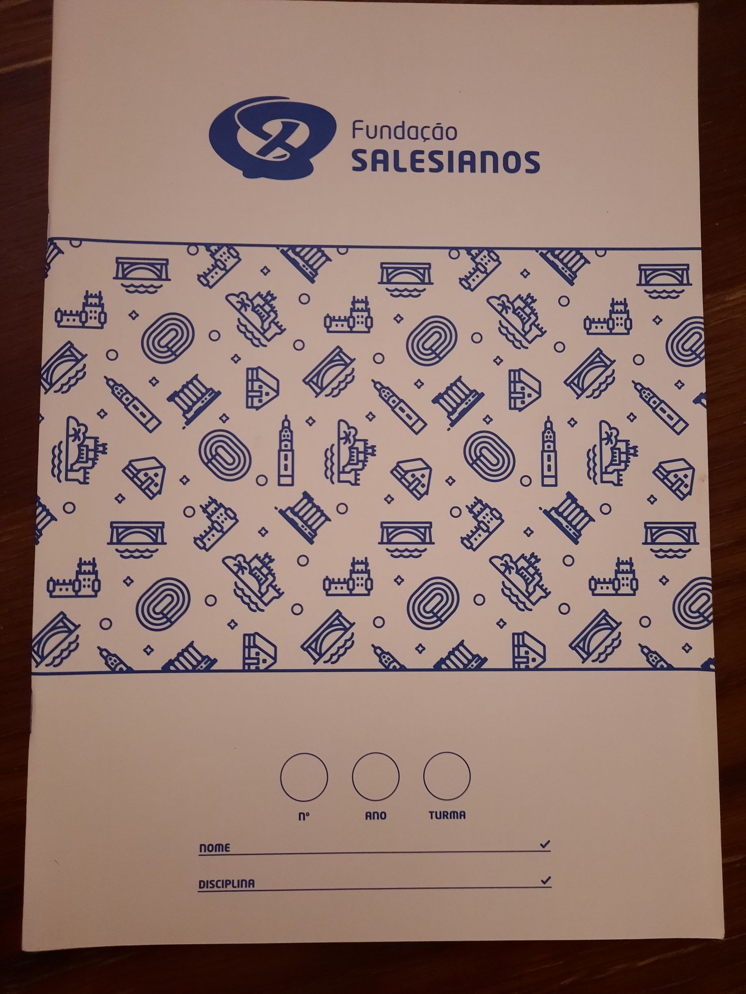 Caderno diário fundação salesianos pautado