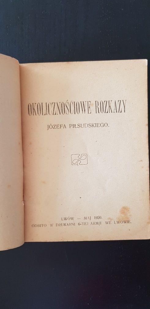 Józef Piłsudski do swoich żołnierzy Lwów lipiec 1920