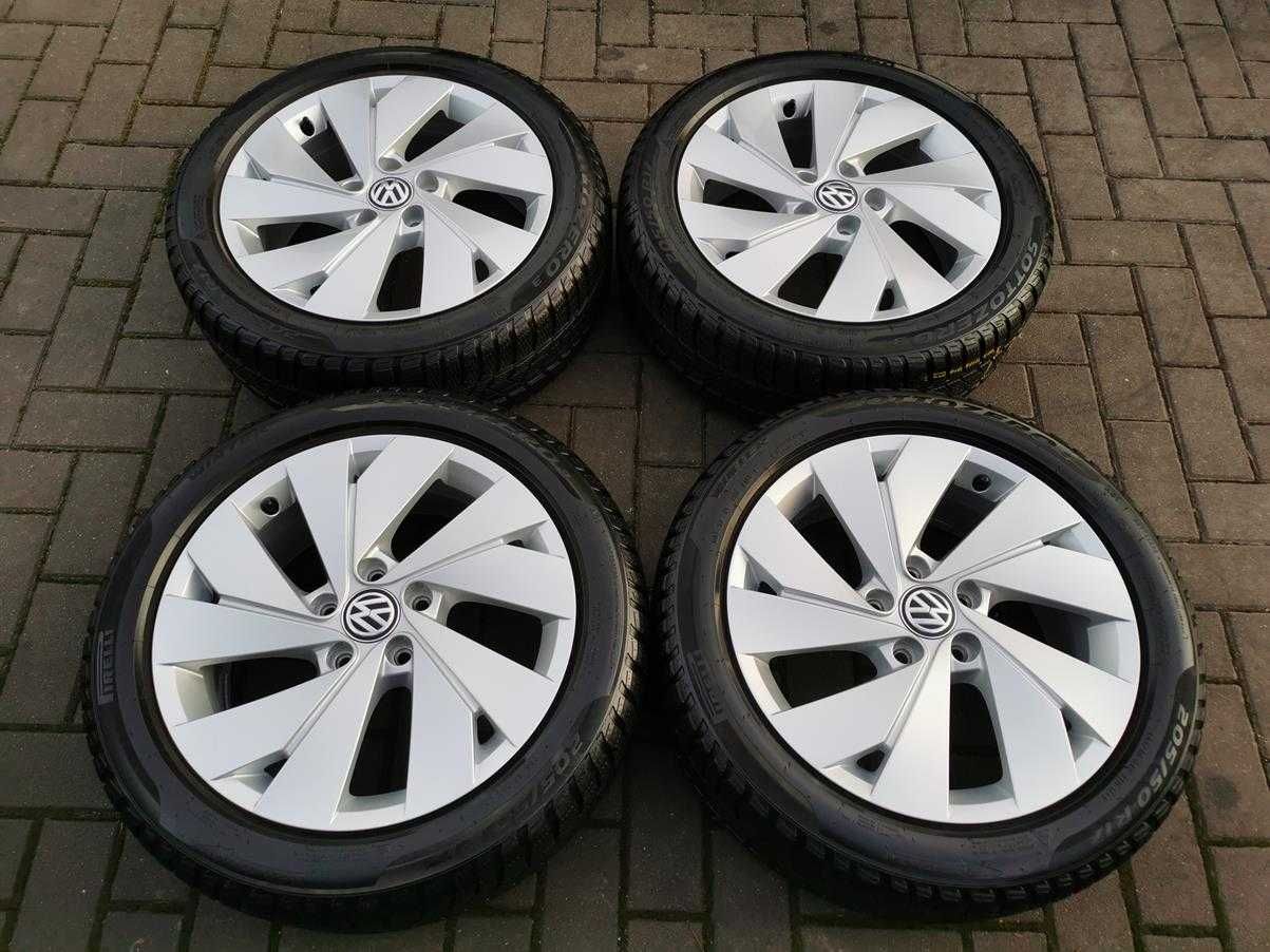 5x112 Koła R17 VW Golf VII VIII ET46 jNOWE 205/50 Pirelli 2021r Zimowe