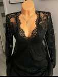 Czarna koronkowa H&M