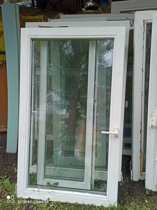 Oddam okna drewniane 6 sztuk drzwi balkonowe