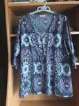 Dłuższa bluzka,  tunika plus size rozmiar 48/50/52 5XL   Canda