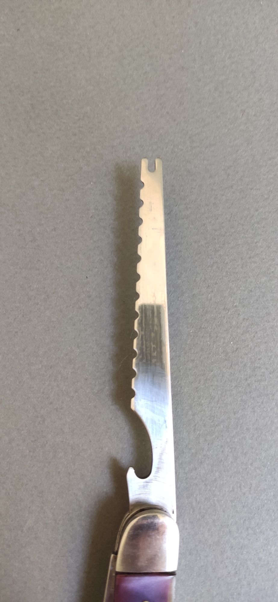 Ножик Складний 2 леза ребристе пилка