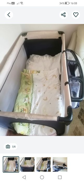 Turystyczne łóżeczko z wyposażeniem