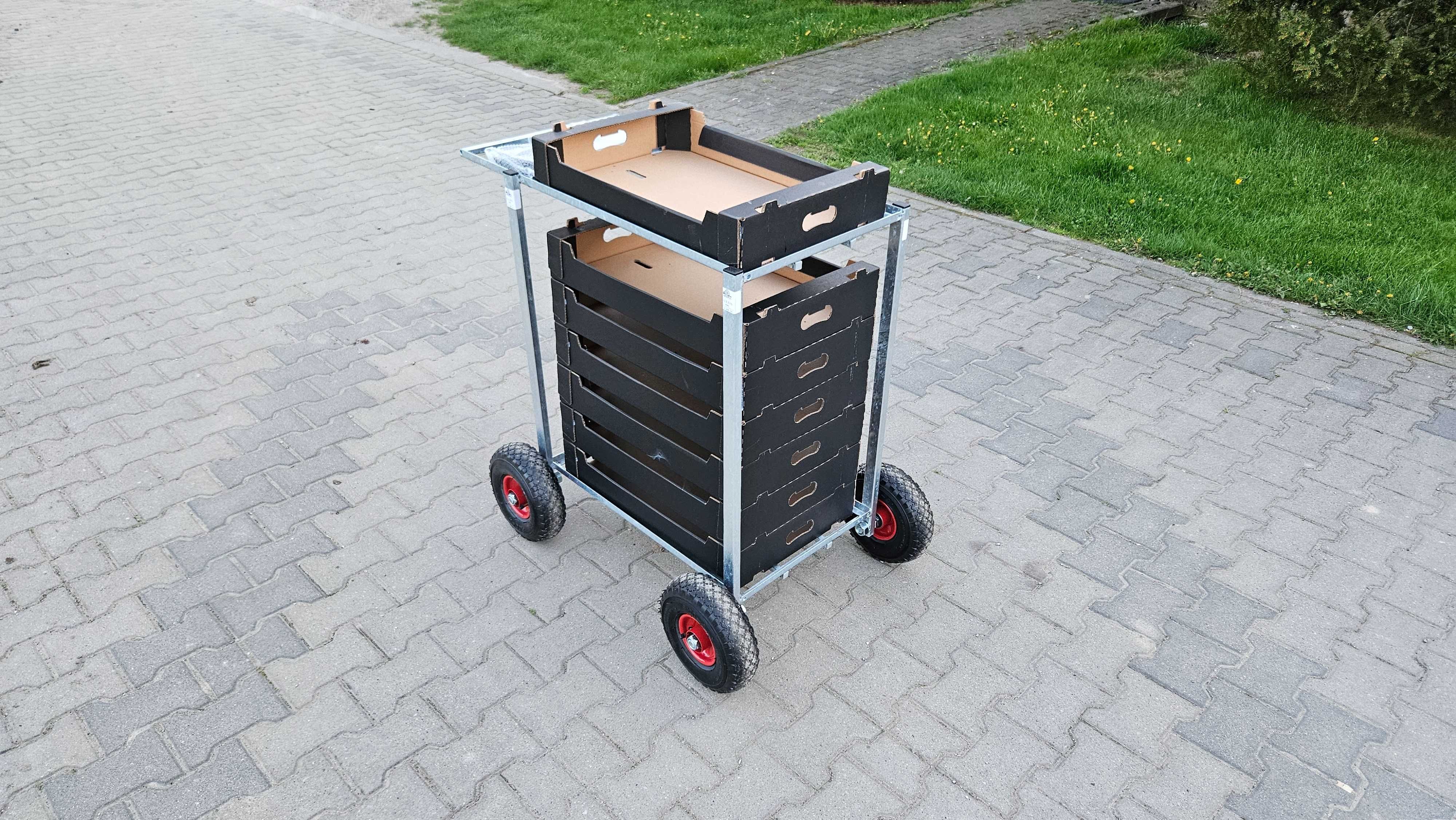 Wózek transportowy tunel wózeczki do zbioru borówki malin truskawki