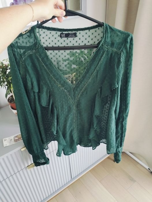Bluzka z falbanami Zara
