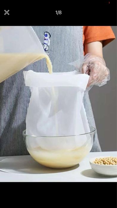 Saco filtro para bebidas vegetais e outras bebidas, novo e embalado