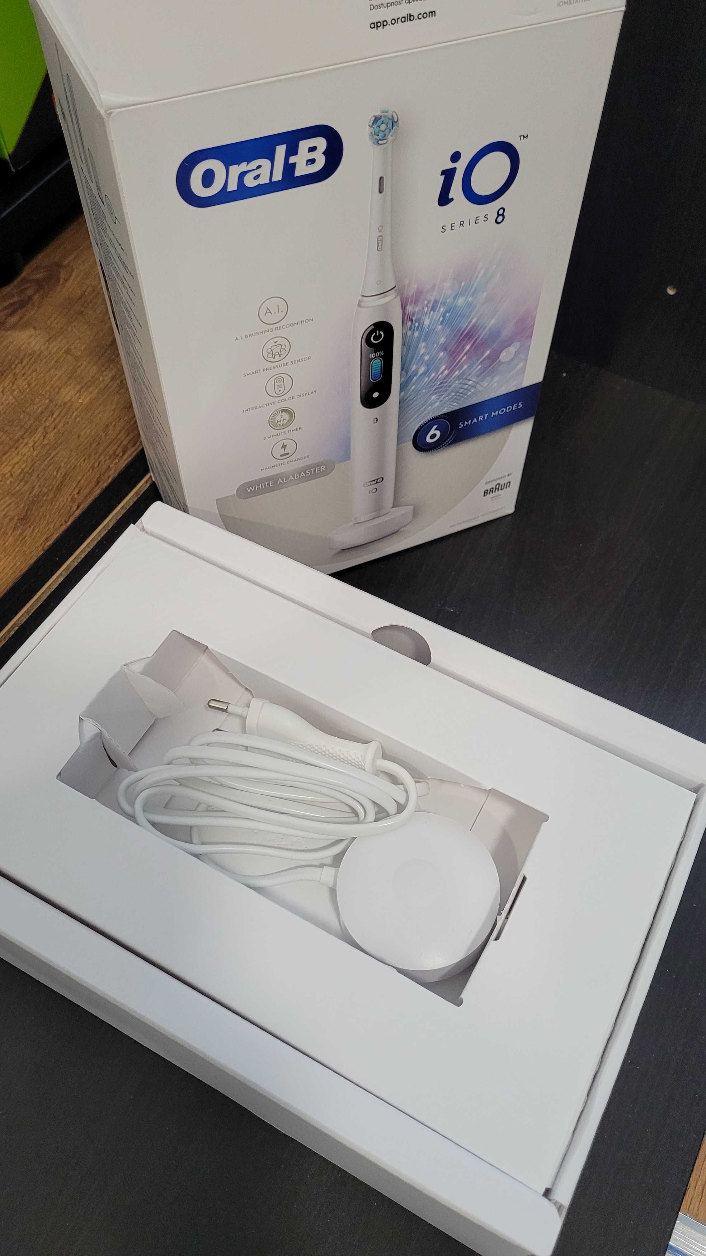 Szczoteczka magnetyczna ORAL-B iO 8 White NOWA + GWARANCJA