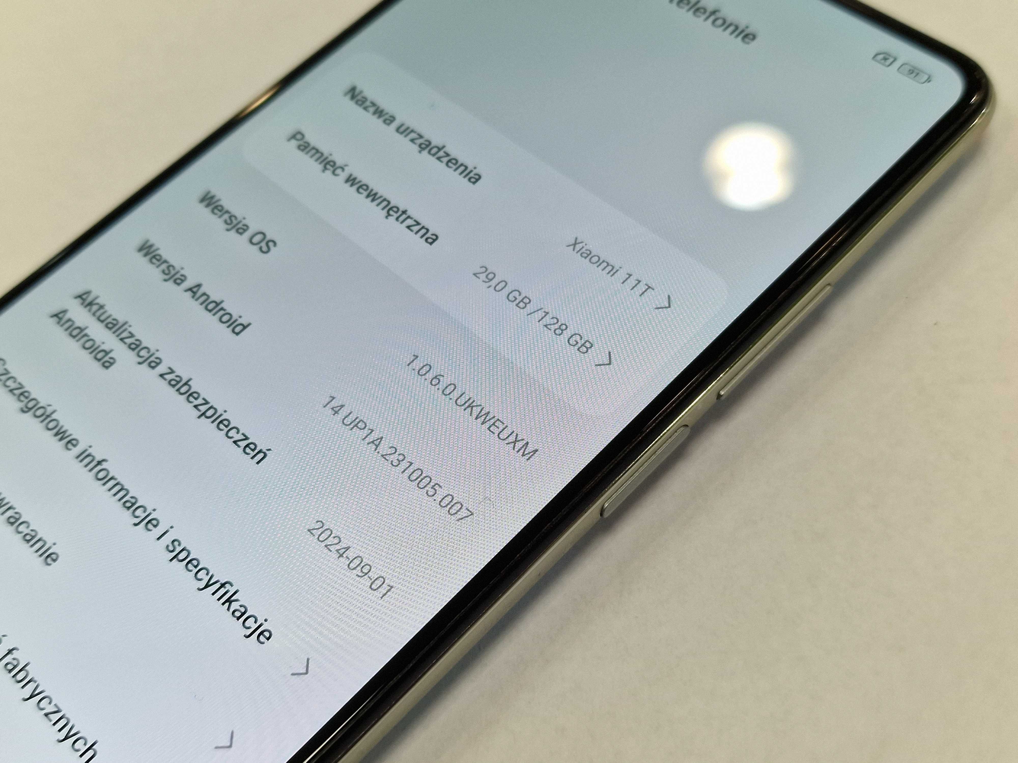 Xiaomi 11T Dual SIM 5G/ 8GB/ 128GB/ Celestial Blue/ Grade A- + ładowar
