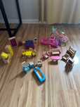 Barbie zestaw mebelki drewniane