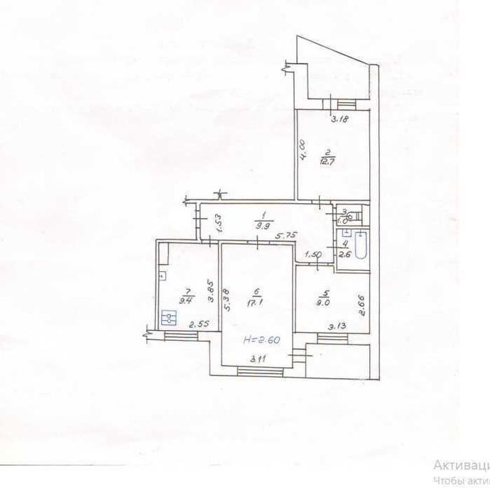 3 к квартира з євроремонтом, 5/9, Левада