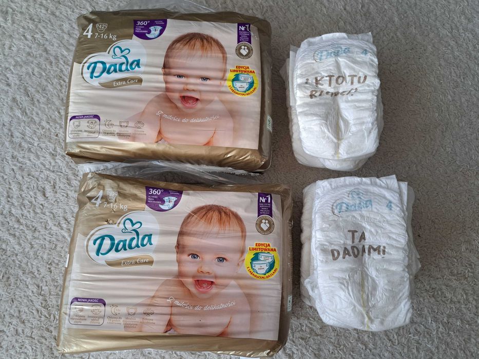 99 szt. pieluszek Dada rozmiar 4