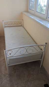 Ліжко залізне з матрацом Sleep & fly extra 800-1900. БУ