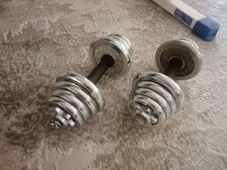 Скамья + гантели 2х8 цена за всё